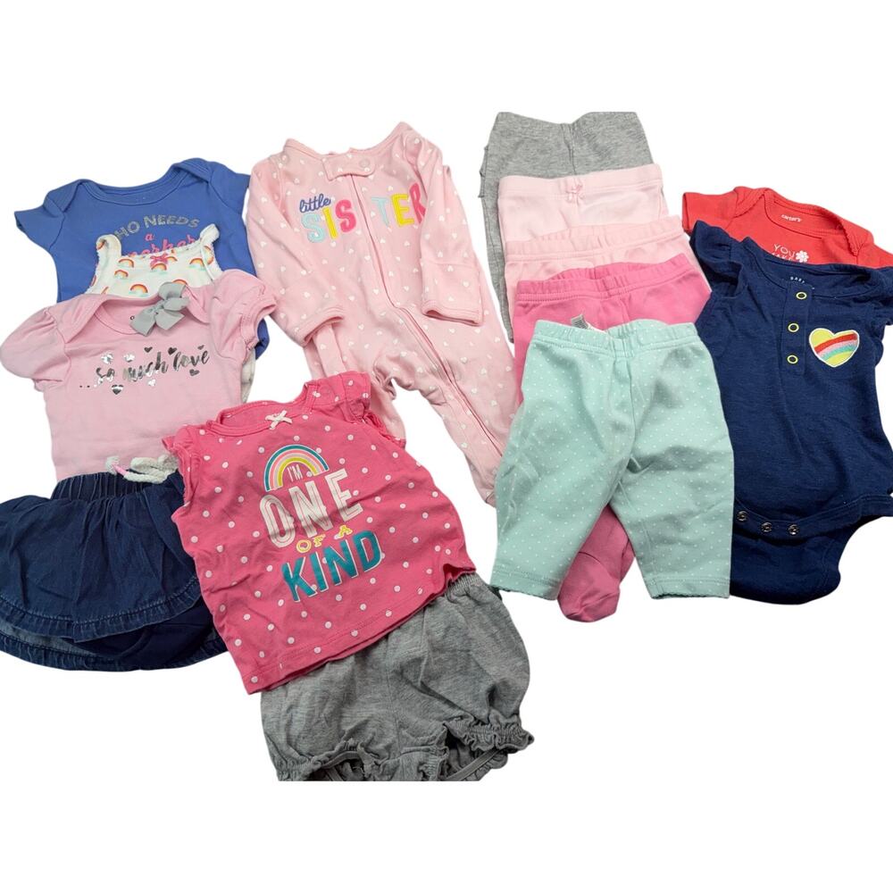 Baby Girl Clothes Size Newborn Lot Of 14 Piece Girl Clothes
